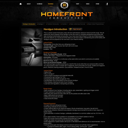 Help Homefront Consulting Inc. with a new website design Réalisé par bearstone