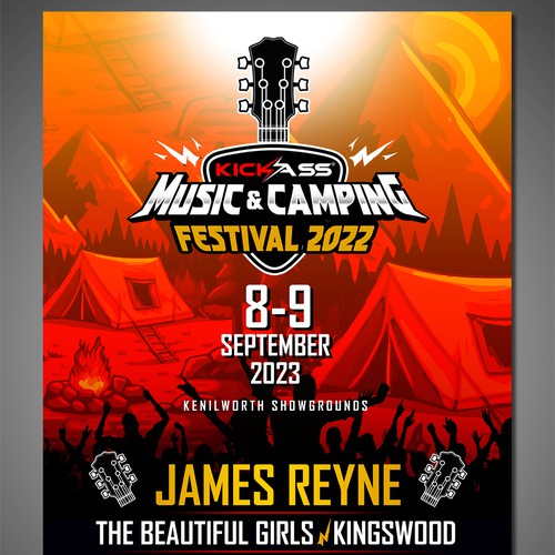 Design Music & Camping Festival Poster Design by Creative AAA