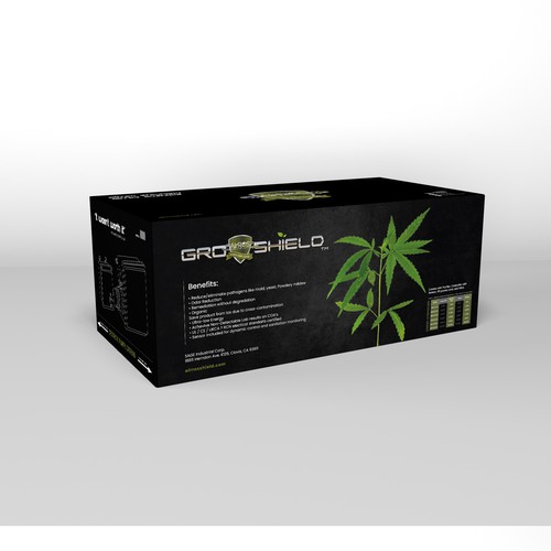 Diseño de Retail packaging for Advanced Air Purifier for Cannabis and Ag de zarifa86