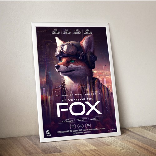 Life360 2023 Year of the Fox Poster Design by sougatacreative