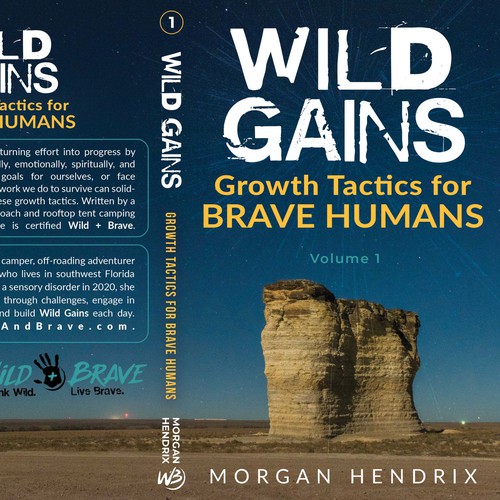 Design Wild + Brave Book Cover por iMAGIngarCh+