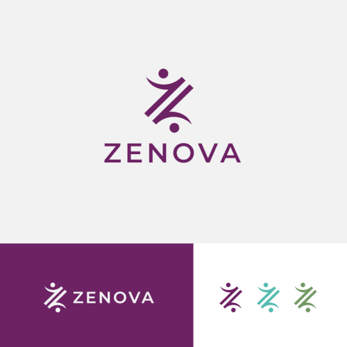 Zenova Logo: Revolutionary suite of health and wellness mobile apps Diseño de rk43_lab