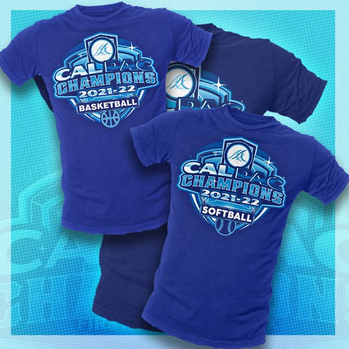 Cal Pac Champions T-Shirt, 2021-22 Design by EzaiLX