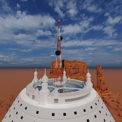 3-D rendering of an arcology Design by Hamed.1