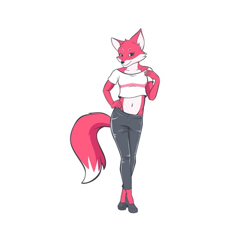 Designs Create A Fun Sexy Female Humanoid Fox Charactericon For Foxy Logo Design Contest 0909