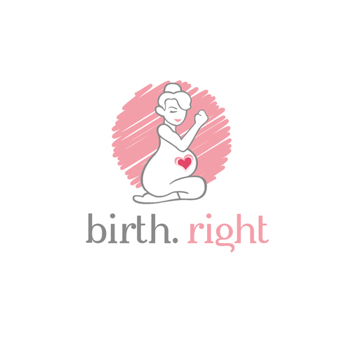 Create an awesome, noticeable and approachable logo for birth.right Design by d'sun