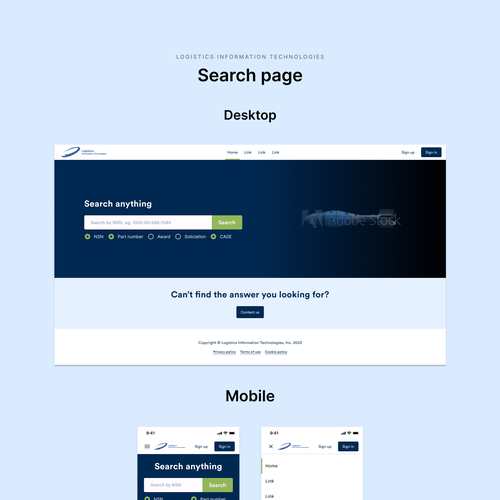 Website Search Page Design by andypham