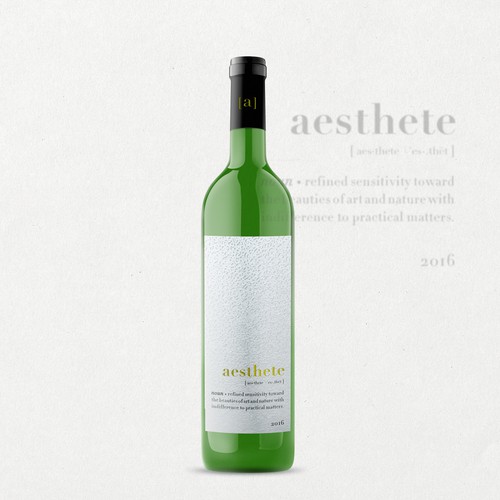 Minimalistic wine label needed Réalisé par O Ñ A T E