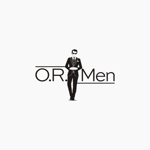 Create a stylish, modern men's fashion logo for O.R.Men Design réalisé par n4t