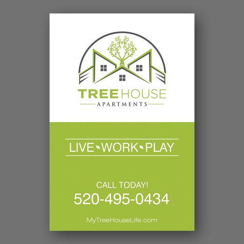 Treehouse Apartments Banner Design by 4j 8tang
