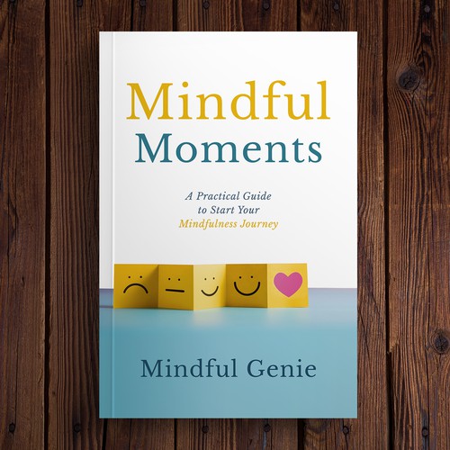 Catchy book cover design for my mindful meditation book. Design by DZINEstudio™