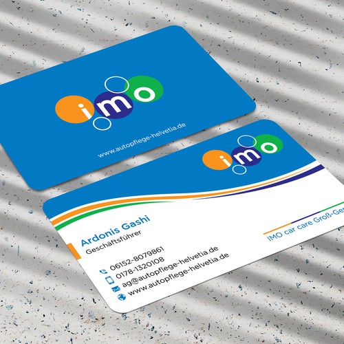 Imo Autopflege Braucht Eine Moderne Visitenkarte Business Card Contest 99designs