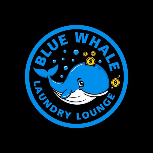 Unleash Your Creativity, Logo Design for "Blue Whale Laundry Lounge" Design by Riza S