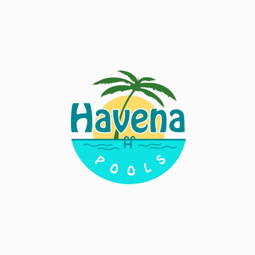 Pool company looking for a tropical  logo and business card Design by Konstant1n™