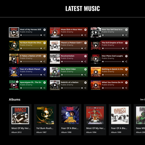 Design a website for artists of a London-based record label. Design by petar.randjelovic