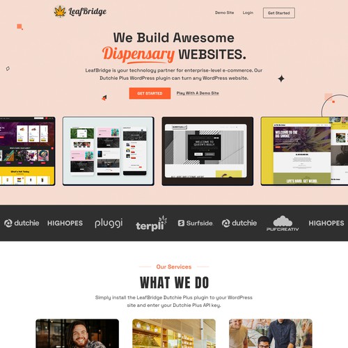 LeafBridge Homepage Re-Design Contest! Design by Smashing Boys