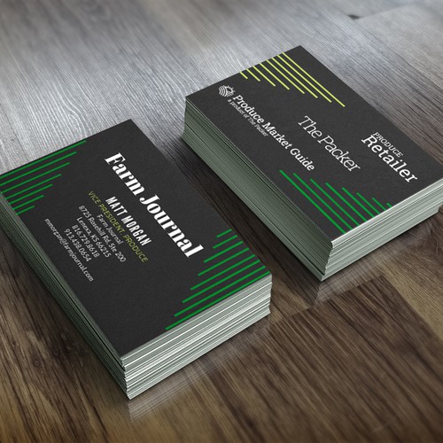 Farm JOurnal Produce Business Cards Business card contest