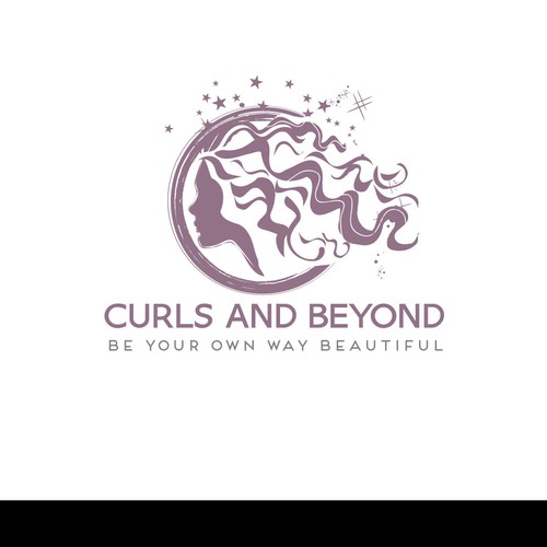 Logo for curly hair brand Design by Ava N Garda