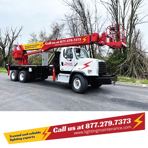 140' Bucket Truck design Design by Bisht-Graphic