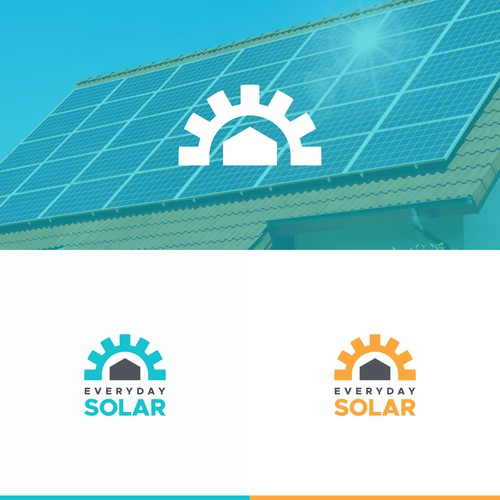 Everyday Solar Logo Design Diseño de Lucky Creative