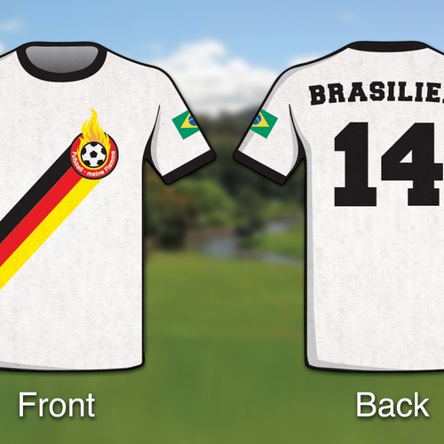 Football! World Cup! Summer! But hey ... what to wear? The alternative german football jersey! Design by Cuichi