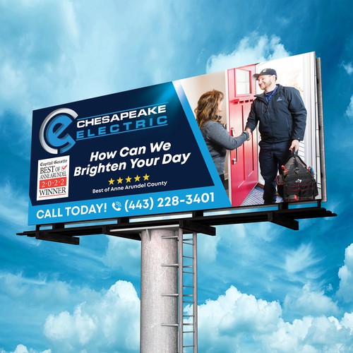 Chesapeake Electric Billboard Design by SoftSkills