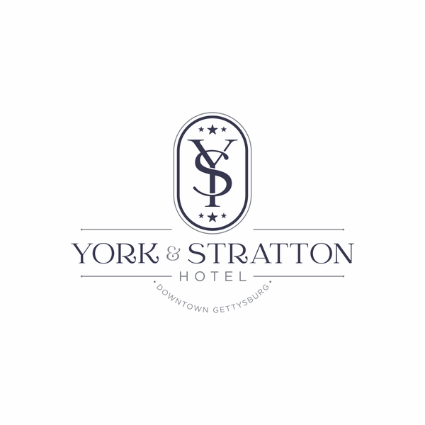 classic logo emblem for York & Stratton hotel