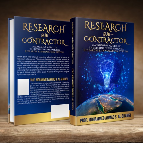Book Cover Design Suitable for innovation and Research Diseño de studio02
