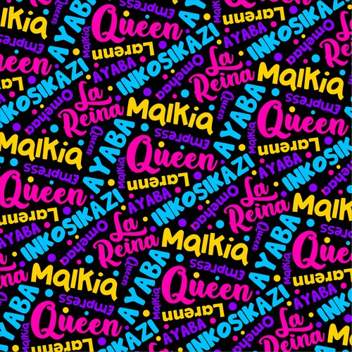 African Diaspora "QUEEN" Dialect T-Shirt Design Design by Digital Man ✅