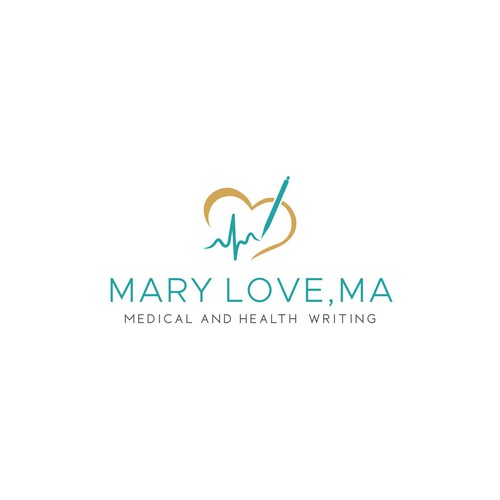 A friendly logo for a writer specializing in medicine & health Design by cozyme28^_^