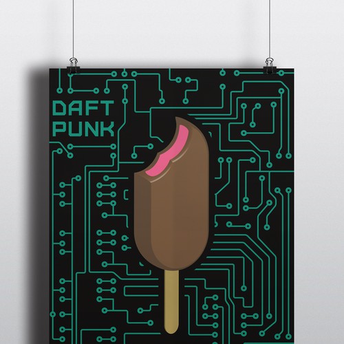 Design 99designs community contest: create a Daft Punk concert poster por rendrasc