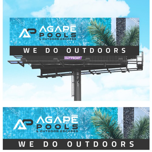 POOL AND OUTDOOR LIVING BILLBOARD DESIGN Design by Kath.nap