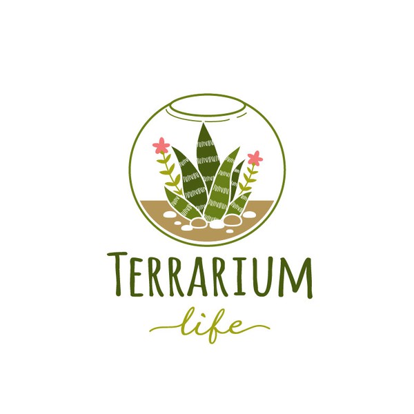 Logo concept for terrarium blog