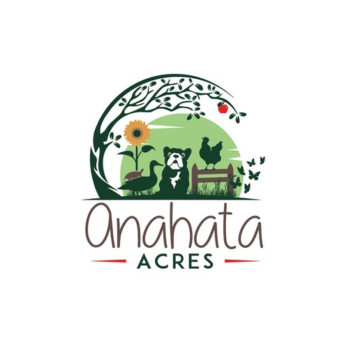 Organic Farm looking for a logo that represents the heart and soul of our land. Design by Linduska