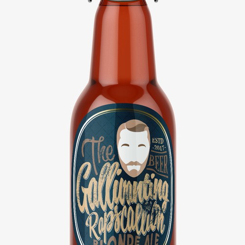 "The Gallivanting Rapscallion" beer bottle label... Diseño de Coshe®