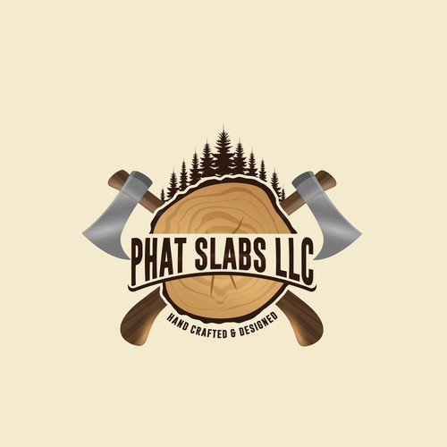 wood working logo Design by be.Infantry