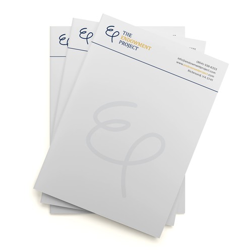 Clean, simple note design, The Endowment Project Design by prosenjit_P