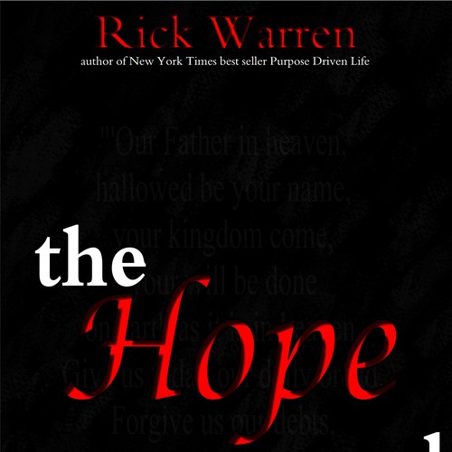 Design Rick Warren's New Book Cover Diseño de Rob Collins