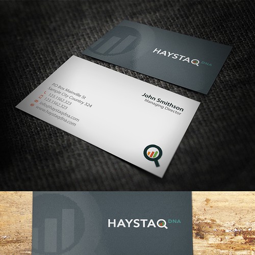 Design a business card for creative big data consulting firm Design by conceptu