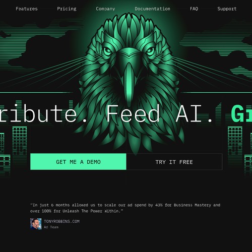 Designs | Mecha Raven GIANT Crazy Website Illustration (+Winner Gets ...