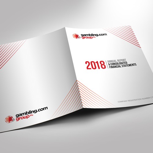 Annual Report Cover for Gambling.com Group Design by Xnine