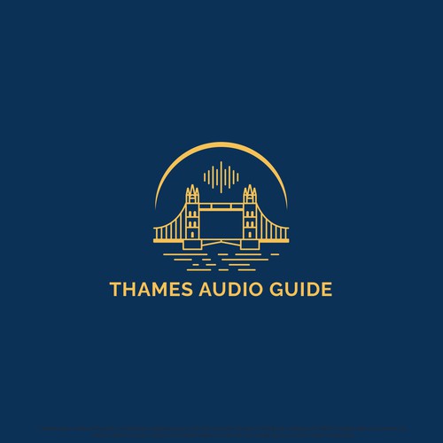 New logo for tourist audio guide of the Thames in London Design by James®