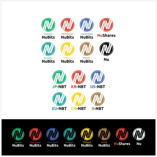 Vectorize logo and pick colors of new NuBits for South Korea and Japan Design by ArsDesigns!