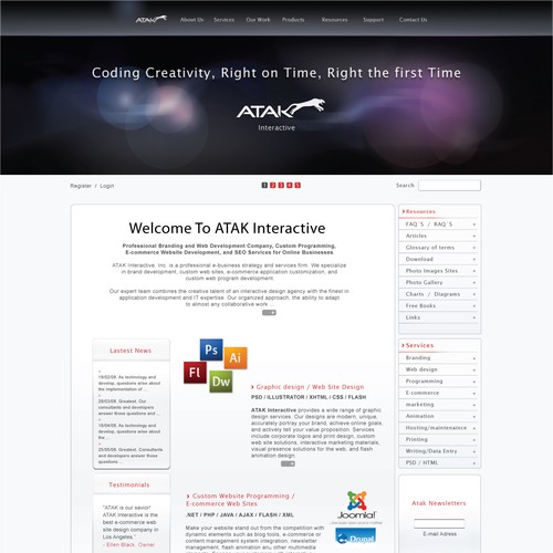 Interactive Services Agency Web Redesign - Award Winner Wanted Design by mic
