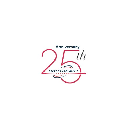 Modern 25th Anniversary Logo Design by OUATIZERGA Djamal