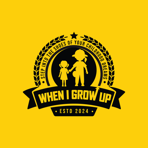 When I Grow Up Logo Design by Byte_desk