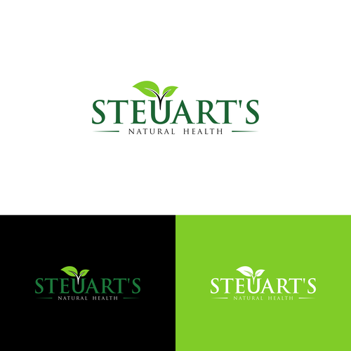 "Steuart's Natural Health" New Logo Design by Salman♥