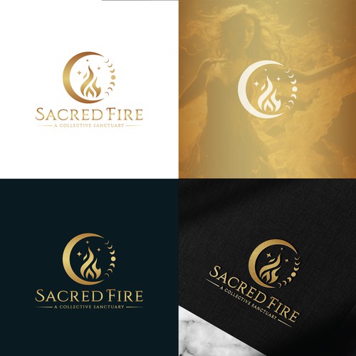 "Ignite that inner spark for sisterhood and community - Logo Design for Sacred Fire" winning Stationery
