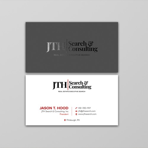 Business Card Design for Executive Search Firm Design by ™SF_Design™