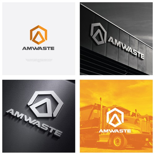 Amwaste Logo Design Design by marbona